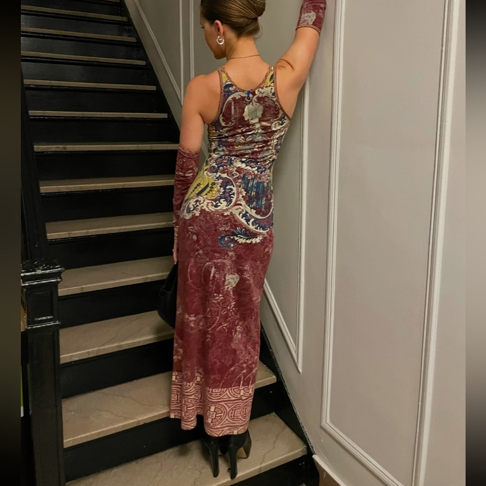 Vintage Save the Queen Dress with gloves